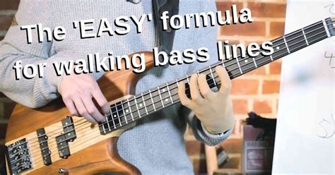 walking bass line formula